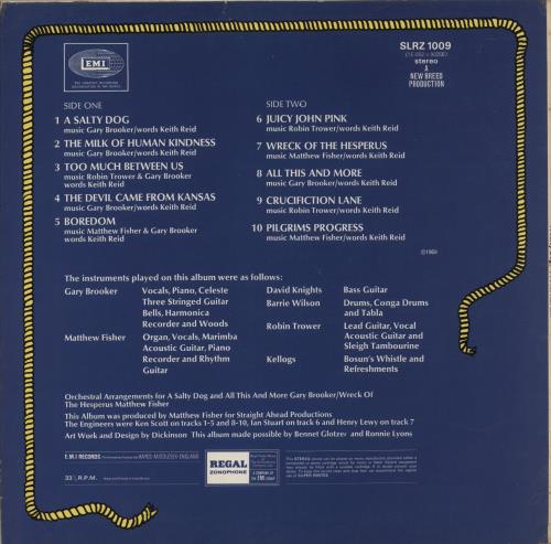 Procol Harum A Salty Dog vinyl LP album (LP record) UK PRHLPAS873980