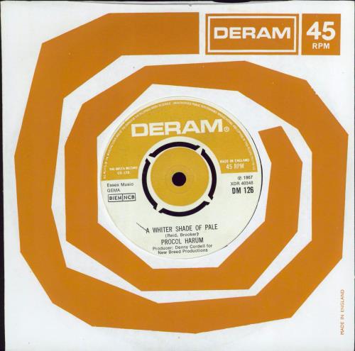 Procol Harum A Whiter Shade Of Pale - 2nd 7" vinyl single (7 inch record / 45) UK PRH07AW549986