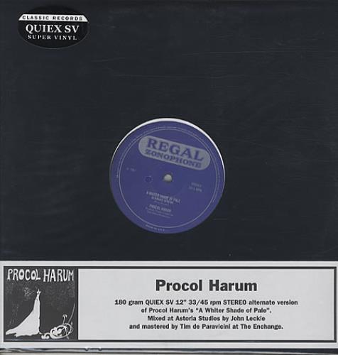 Procol Harum A Whiter Shade Of Pale 12" vinyl single (12 inch record / Maxi-single) US PRH12AW328448