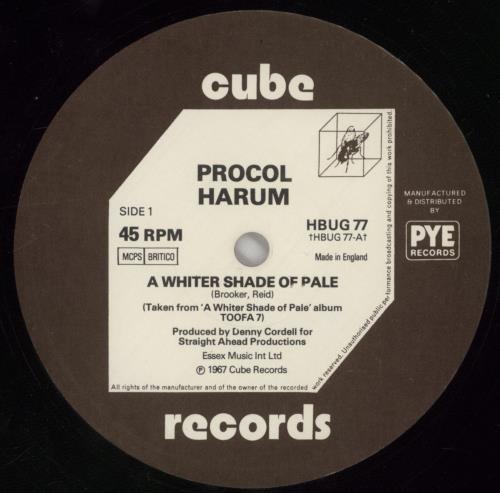 Procol Harum A Whiter Shade Of Pale 12" vinyl single (12 inch record / Maxi-single) UK PRH12AW371009