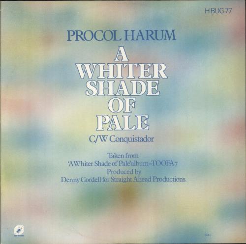 Procol Harum A Whiter Shade Of Pale 12" vinyl single (12 inch record / Maxi-single) UK PRH12AW371009