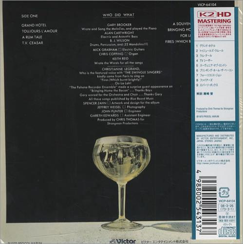 Procol Harum Grand Hotel CD album (CDLP) Japanese PRHCDGR427923