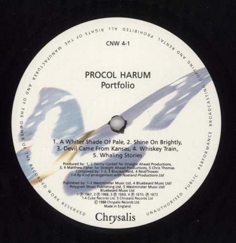 Procol Harum Portfolio 2-LP vinyl record set (Double LP Album) UK PRH2LPO861081