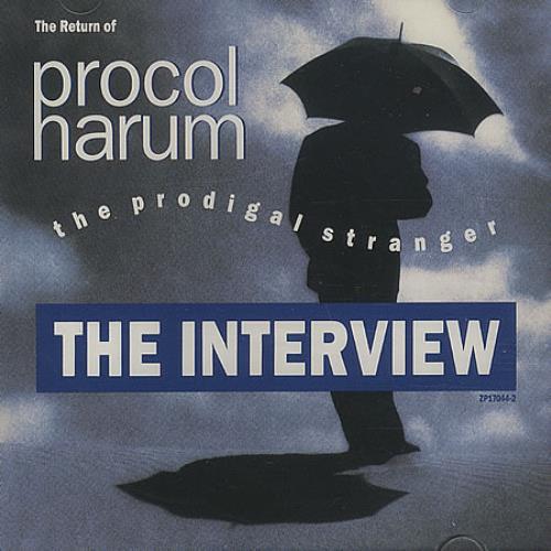 Procol Harum Prodigal Stranger The Interview CD album (CDLP) US PRHCDPR22899