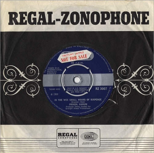 Procol Harum Quite Rightly So - Factory Sample 7" vinyl single (7 inch record / 45) UK PRH07QU480748