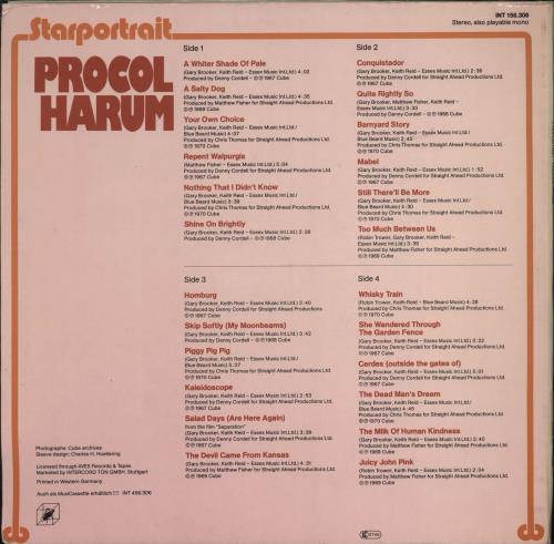 Procol Harum Starportrait 2-LP vinyl record set (Double LP Album) German PRH2LST766497