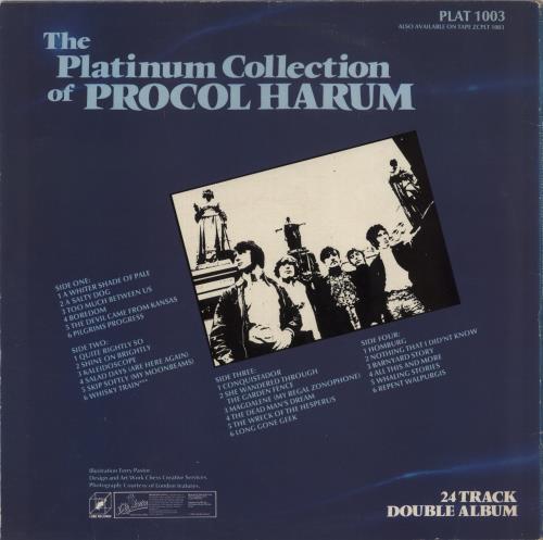 Procol Harum The Platinum Collection 2-LP vinyl record set (Double LP Album) UK PRH2LTH384697