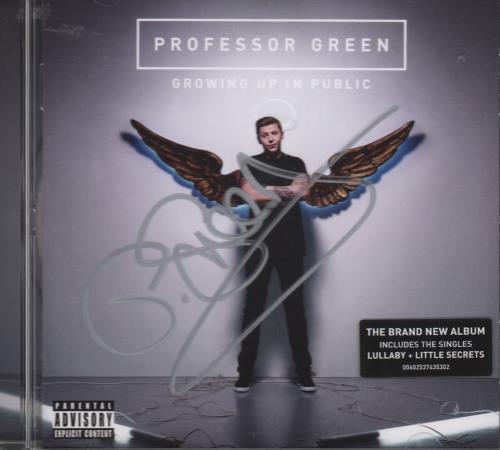 Professor Green Growing Up In Public - Autographed CD album (CDLP) UK PX4CDGR661911