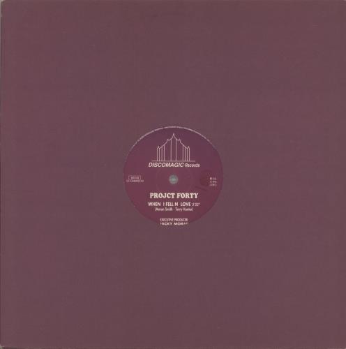 Project Forty When I Fell In Love 12" vinyl single (12 inch record / Maxi-single) Italian 9V212WH871121