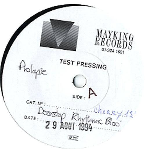 Prolapse Doorstop Rhythmic Bloc 7" vinyl single (7 inch record / 45) French PR007DO623964