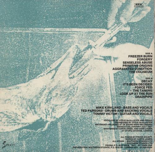 Prong Force Fed - VG vinyl LP album (LP record) French PRGLPFO878775