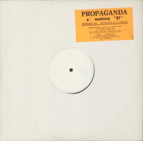 Propaganda P:machinery '97 12" vinyl single (12 inch record / Maxi-single) Italian PRO12PM866142