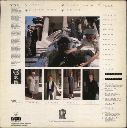 Propaganda P:machinery 12" vinyl single (12 inch record / Maxi-single) Spanish PRO12PM779729