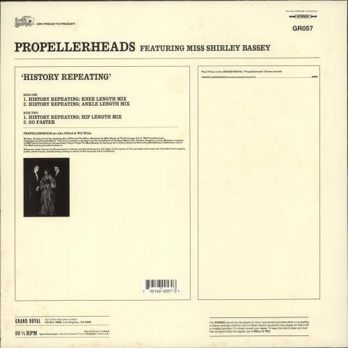 Propellerheads History Repeating 12" vinyl single (12 inch record / Maxi-single) US P-H12HI879817