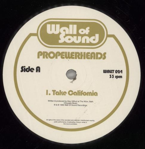 Propellerheads Take California 12" vinyl single (12 inch record / Maxi-single) UK P-H12TA544402