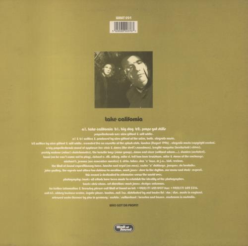 Propellerheads Take California 12" vinyl single (12 inch record / Maxi-single) UK P-H12TA544402