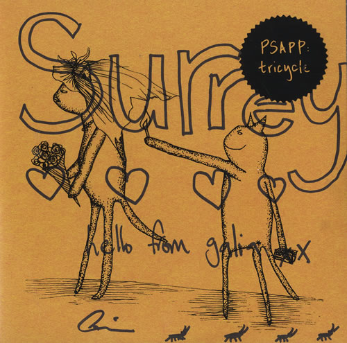 Psapp Tricycle - Autographed 7" vinyl single (7 inch record / 45) UK PS907TR443190