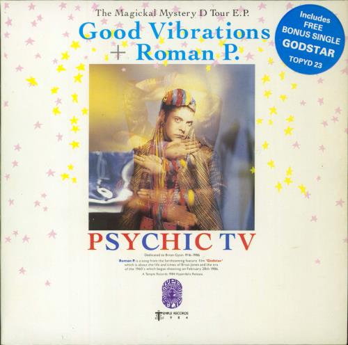 Psychic TV Good Vibrations - Double Pack - Hype Stickered 7" vinyl single (7 inch record / 45) UK PTV07GO794172