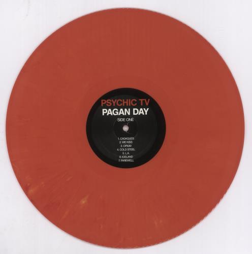 Psychic TV Pagan Day - Red Vinyl vinyl LP album (LP record) US PTVLPPA893011