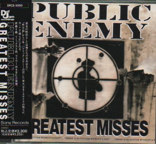 Public Enemy Greatest Misses CD album (CDLP) Japanese PUBCDGR654080