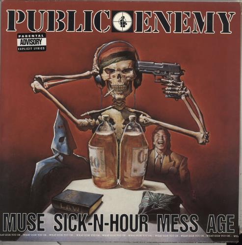 Public Enemy Muse Sick-N-Hour Mess Age 2-LP vinyl record set (Double LP Album) UK PUB2LMU709691