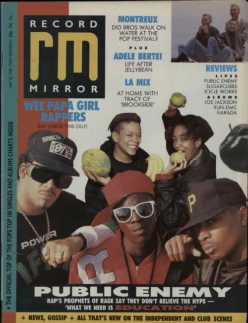 Public Enemy Record Mirror magazine UK PUBMARE607894