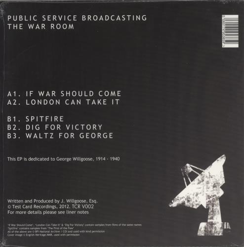 Public Service Broadcasting The War Room - Sealed 12" vinyl single (12 inch record / Maxi-single) UK P9B12TH875528