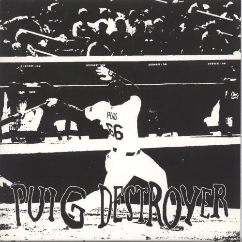 Puig Destroyer Puig Destroyer - Blue and White split vinyl 7" vinyl single (7 inch record / 45) US QUW07PU710704