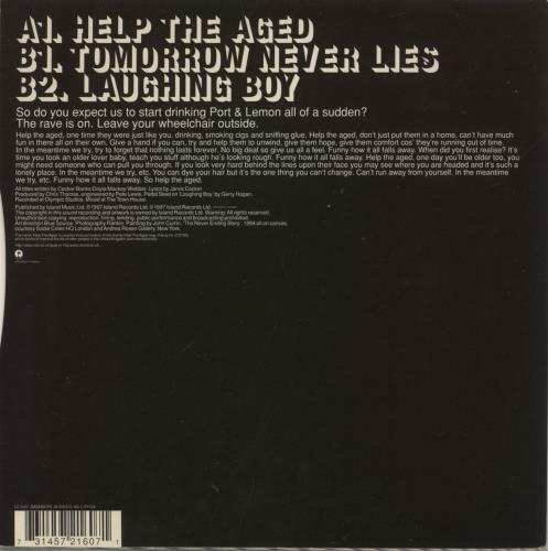 Pulp Help The Aged 7" vinyl single (7 inch record / 45) UK PUL07HE246980