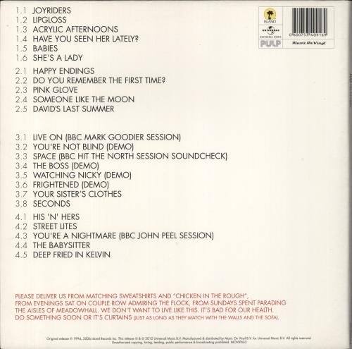 Pulp His 'N' Hers vinyl LP album (LP record) UK PULLPHI835376