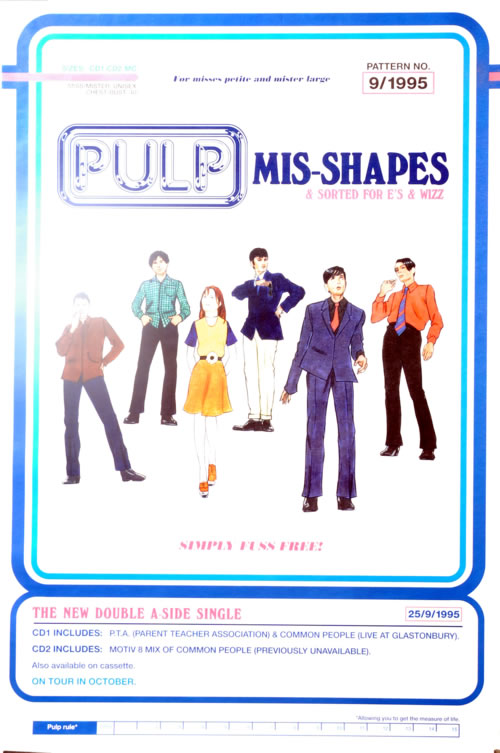Pulp Mis-shapes poster UK PULPOMI62362