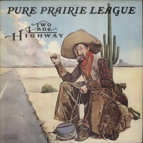Pure Prairie League Two Lane Highway vinyl LP album (LP record) UK PPLLPTW865984