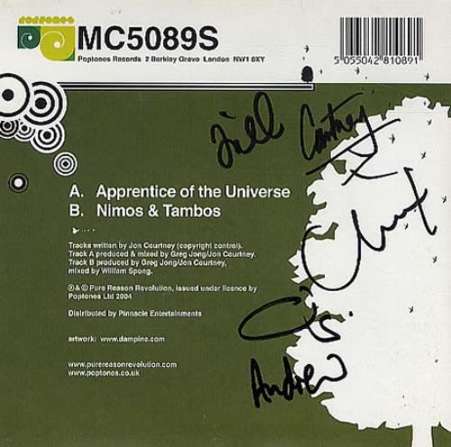 Pure Reason Revolution Apprentice Of The Universe - Autographed 7" vinyl single (7 inch record / 45) UK PUO07AP283753