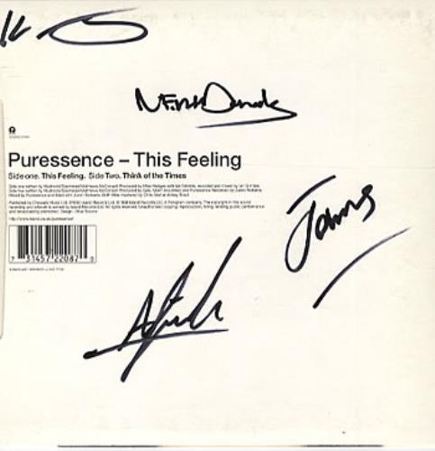 Puressence This Feeling 7" vinyl single (7 inch record / 45) UK PCE07TH158531