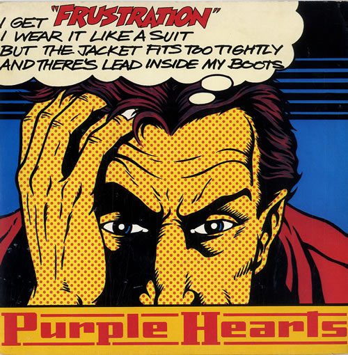 Purple Hearts Frustration + P/S 7" vinyl single (7 inch record / 45) UK PUH07FR609706