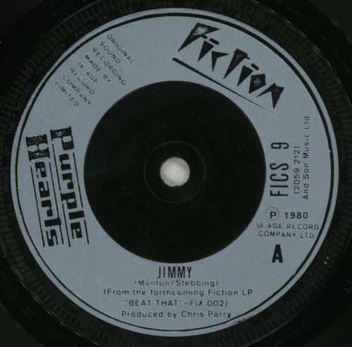 Purple Hearts Jimmy 7" vinyl single (7 inch record / 45) UK PUH07JI318917