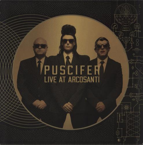 Puscifer Live At Arcosanti - Black Transparent w/ Gold Swirl 2-LP vinyl record set (Double LP Album) US PF72LLI871406
