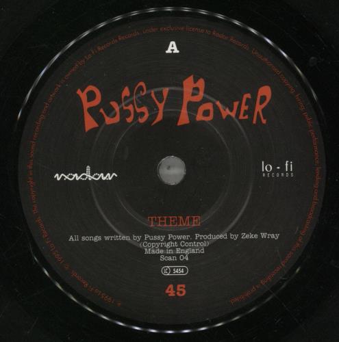Pussy Power Theme 7" vinyl single (7 inch record / 45) UK -4707TH887869