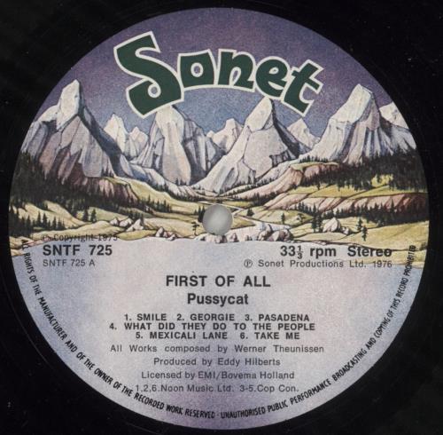 Pussycat First Of All vinyl LP album (LP record) UK PUCLPFI889199