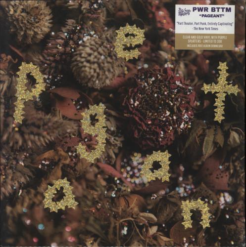 PWR BTTM Pageant - Clear and Gold with Purple Splatter Vinyl - Sealed vinyl LP album (LP record) UK 6YTLPPA820511
