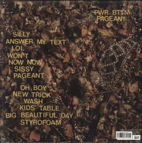 PWR BTTM Pageant - Clear and Gold with Purple Splatter Vinyl - Sealed vinyl LP album (LP record) UK 6YTLPPA820511