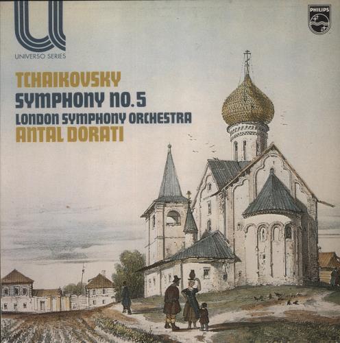 Pyotr Ilyich Tchaikovsky Symphony No. 5 - White Label Test Pressing vinyl LP album (LP record) UK T3NLPSY874958