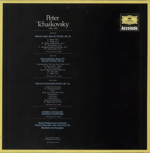 Pyotr Ilyich Tchaikovsky Tchaikovsky: Ballet Suites 2-LP vinyl record set (Double LP Album) UK T3N2LTC875226