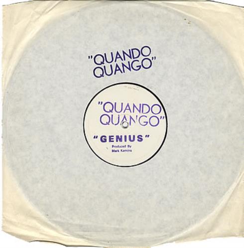 Quando Quango Genius - Test Pressing 12" vinyl single (12 inch record / Maxi-single) UK QND12GE376928