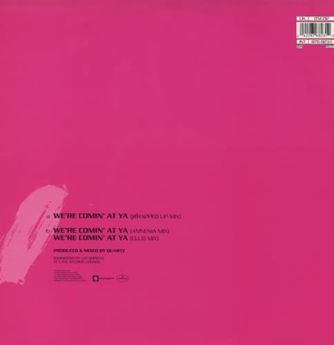 Quartz (House) We're Comin' At Ya 12" vinyl single (12 inch record / Maxi-single) UK QRZ12WE196713