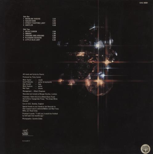 Quartz Quartz vinyl LP album (LP record) UK QTZLPQU847000