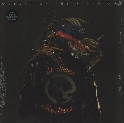 Queens Of The Stone Age In Times New Roman... - Translucent Blue Vinyl - Sealed 2-LP vinyl record set (Double LP Album) UK QOS2LIN869609