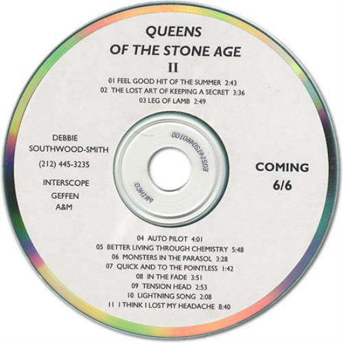 Queens Of The Stone Age Queens Of The Stoneage II CD-R acetate US QOSCRQU400861