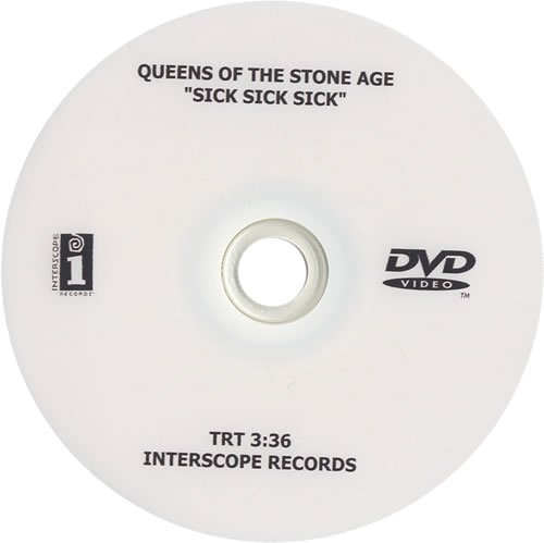 Queens Of The Stone Age Sick Sick Sick promo DVD-R US QOSDRSI461296