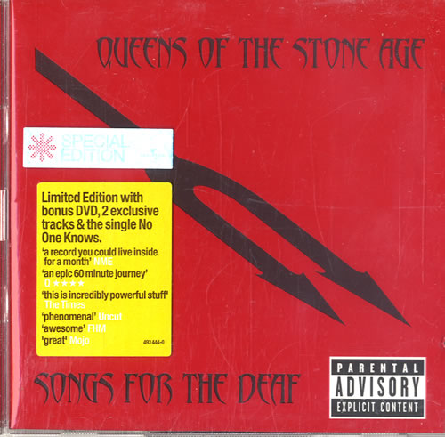 Queens Of The Stone Age Songs For The Deaf 2-disc CD/DVD set UK QOS2DSO219747